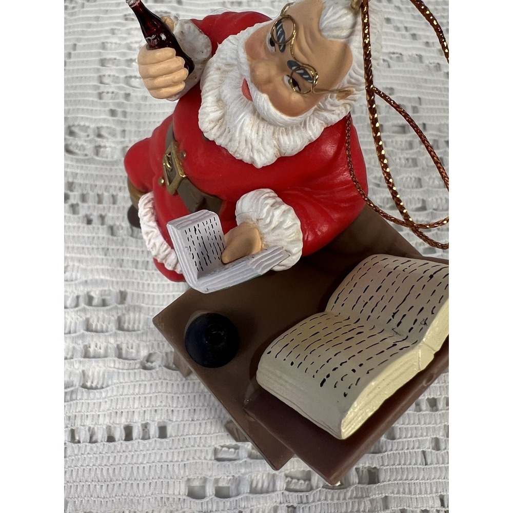 Coca-Cola Trim A Tree Santa's List 1997 Ornament Enesco w Box Vintage - Picture 7 of 16